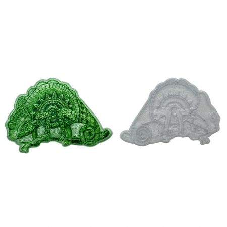 tilpasset kamæleon broderet lap