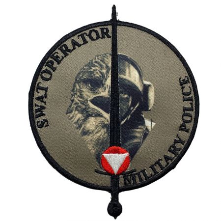 Huy hiệu nhuộm chuyển nhiệt tùy chỉnh - miếng vá thêu in hình tùy chỉnh cho quân đội và cảnh sát