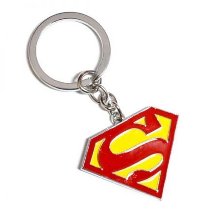promotional superman metal keychains