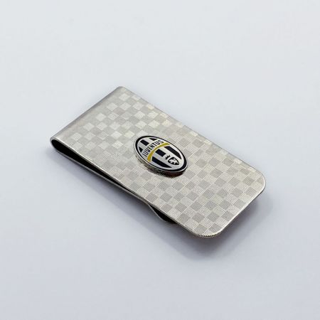 personalized logo textured money clip