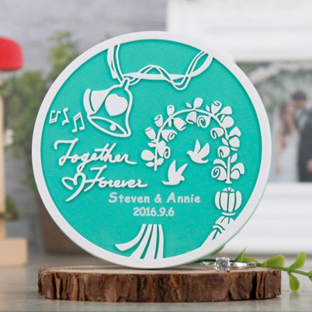 personalized wedding favor coasters
