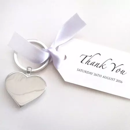 portachiavi memorabili per ringraziamenti di nozze