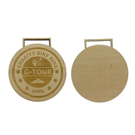 custom sustainable wood medal