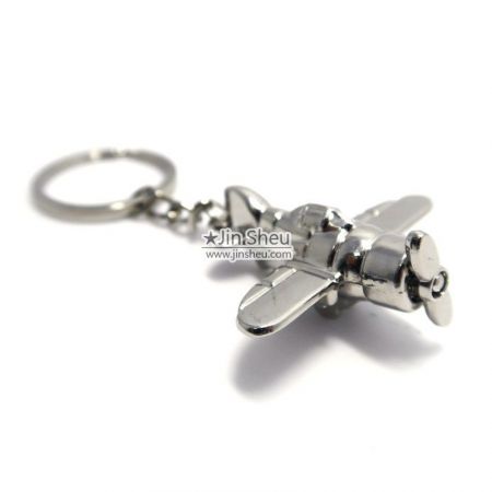 ODETOJOY Mini Helicopter Keychain - Zinc Alloy Airplane Key Ring, Cool Metal Key Holder For Men & Women
