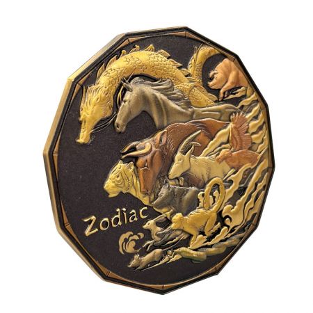 moneda conmemorativa impresa en 3D con UV digital personalizada