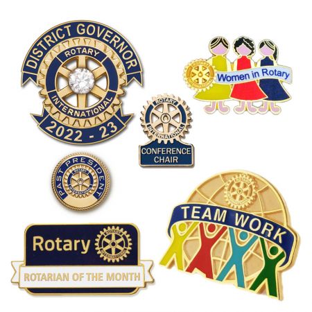 Pinos Rotativos - Pin do clube Rotary