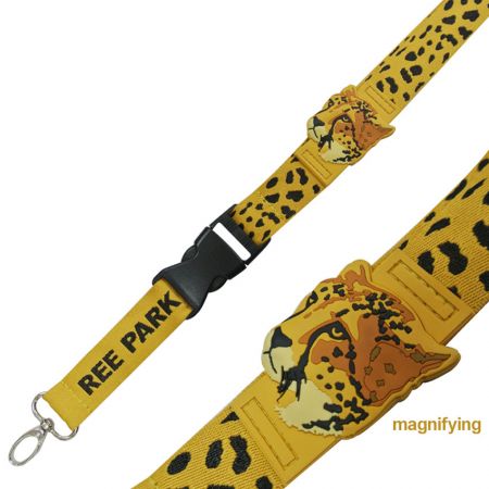 Lanyard With Soft PVC Labels - Custom lanyards with PVC label