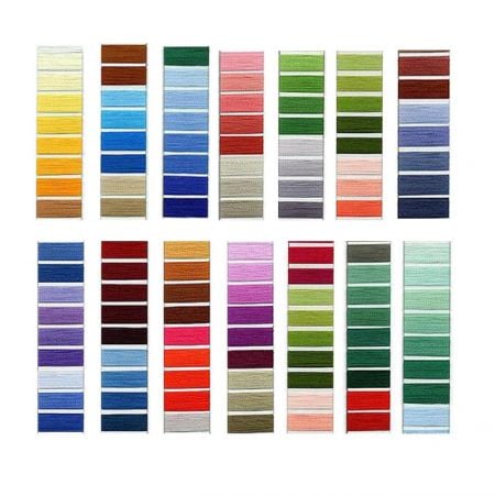 Karty kolorów haftowanych naszywek - Karty kolorów