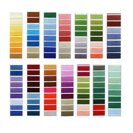 Tablas de colores para parches de bordado