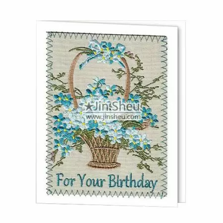 Custom Embroidery Greeting Cards - Custom Embroidery Greeting Cards