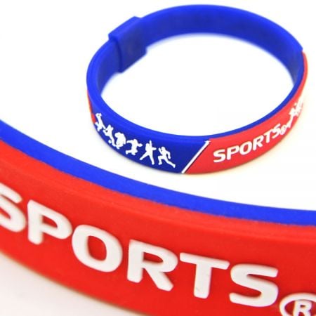 Embossed Silicone Wristbands - Embossed Silicone Bracelets