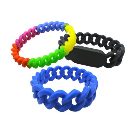 Braided Silicone Bracelets - Silicone Bracelets in Braided Style