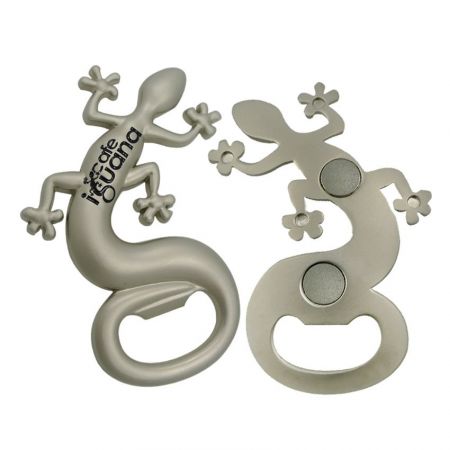 Ouvre-bouteille aimanté en alliage de zinc en 3D en forme de lézard - Ouvre-bouteille aimanté en alliage de zinc en 3D en forme de lézard