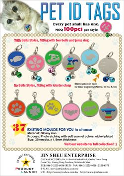 Pet Accessories~ Opend Shaped Pet ID Tags