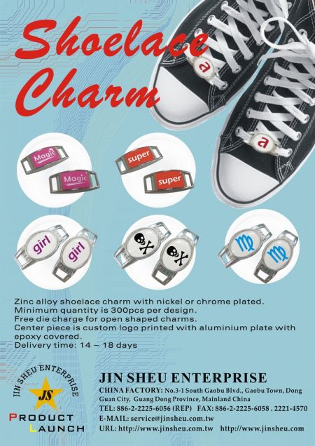 Custom Shoelace Charms - Metal charms on shoelaces