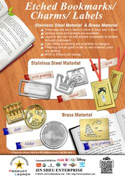 เครื่องหมายหน้าต่างๆทำจากโลหะที่กำหนดเอง