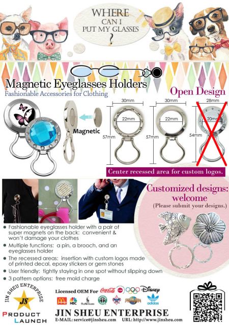 Magnetische Brillenhouders - Magnetische Brillenhouders