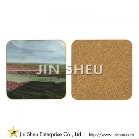 sousplats de cortiça personalizados - Porta-copos de cortiça personalizados