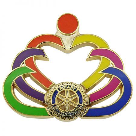 Pinos personalizados do Rotary Club