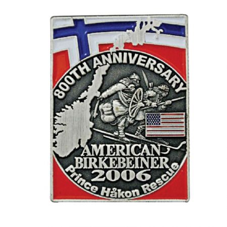 Spille da giacca in ottone smaltate