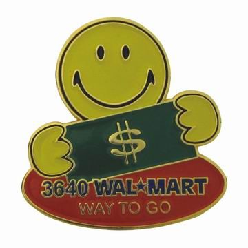 Blød emalje pin-badge med epoxy