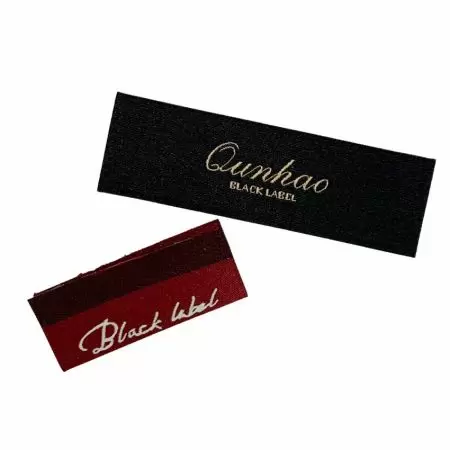 맞춤형 직조 라벨 중앙 접힘 - 맞춤형 직조 라벨 중앙 접힘