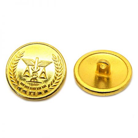 金の軍用ボタン - 軍服のボタン