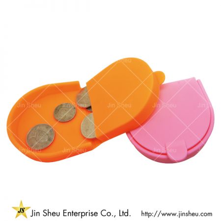 bolsa de moedas de silicone em cores de doces