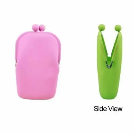 silicone kiss lock bag