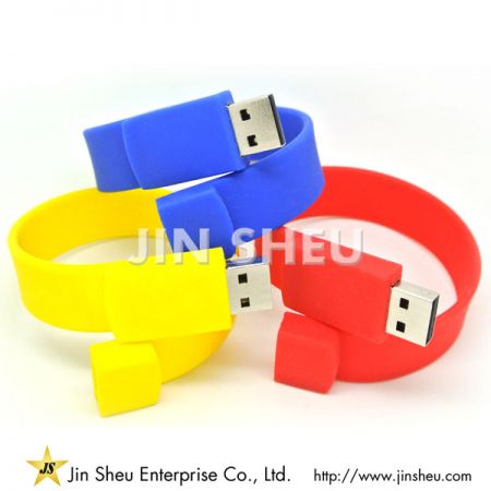 로고가 인쇄된 홍보용 USB 팔찌