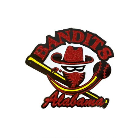 Egyedi csillogó kitűzők