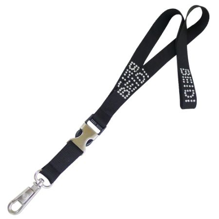 カスタムプリント フルカラー ラインストーン ラニヤード