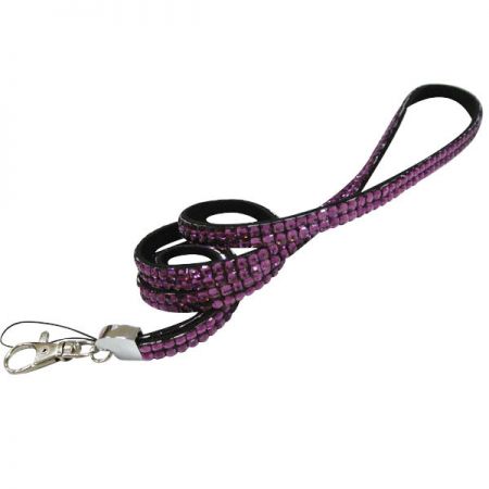 Dây đeo chìa khóa Bling tùy chỉnh - Dây đeo chìa khóa đính đá quý quảng cáo