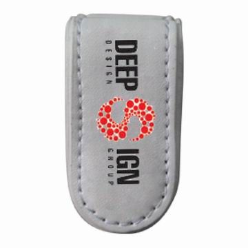 개인화된 안티크 가죽 자석 돈 클립