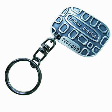 Geprägter Schlüsselring ohne Farbe - Lieferant von Souvenir-Schlüsselanhängern