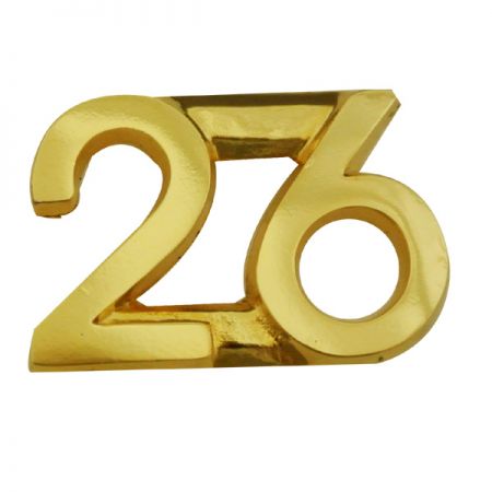 Literowe pinezki - Metalowe spinki z wycinanymi literami