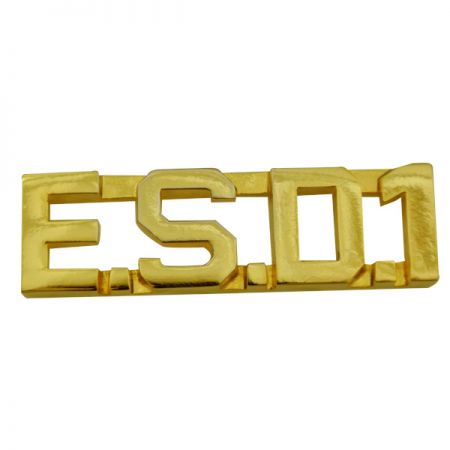 Cut Out Letters Pin Badges