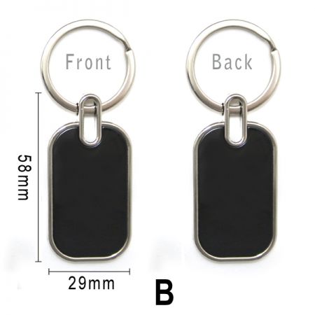 dây đeo chìa khóa đen