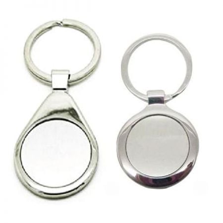 Porte-clés en métal ronds - Porte-clés en métal ronds