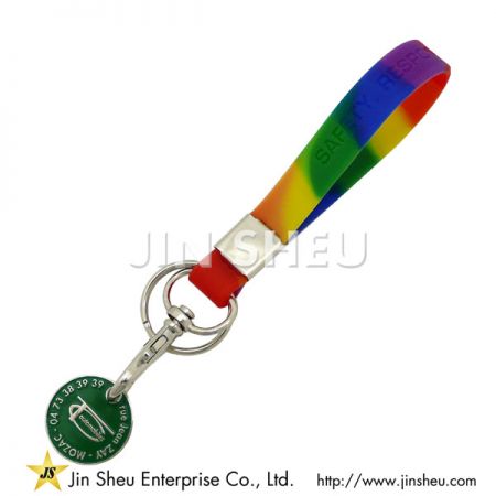Silicone Caddy Coin Keyring