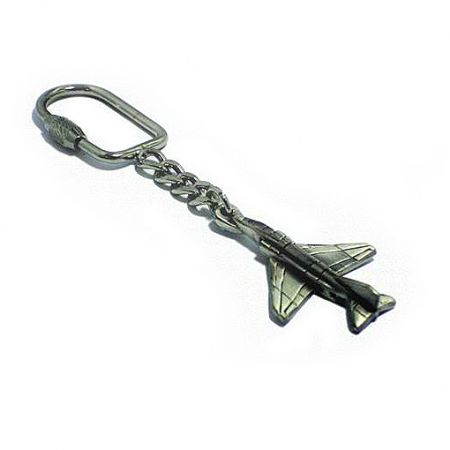 Pewter Military Aircraft KeyChain - Pewter Military Aircraft KeyChain