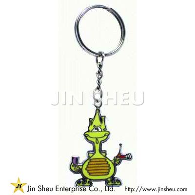 Niedlicher Cartoon-Drachen-Schlüsselanhänger