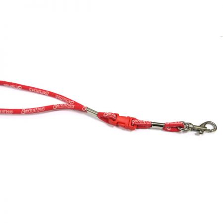 round cord lanyard with clip holder