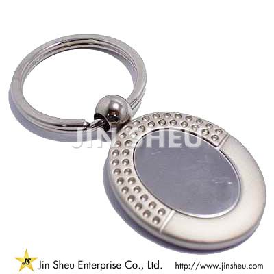 Металлический круглый брелок для ключей