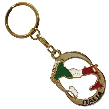 Italy Metal Souvenir Keychain