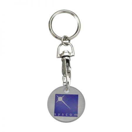 Aluminium myntvognnøkkelring for supermarked