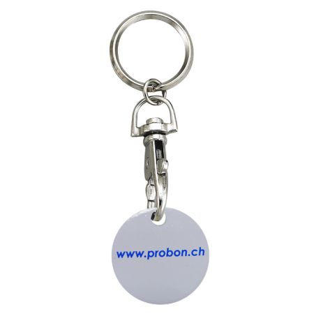 Aluminium handlevognstoken nøkkelringer