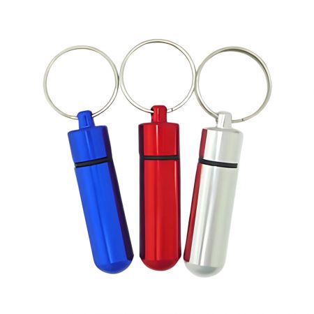 Portachiavi per contenitori di pillole - Portachiavi per contenitori di pillole