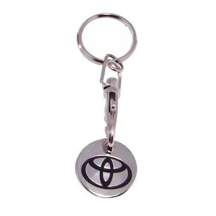 Promotional Trolley Coin Keychain - Promotional Caddy Coin Keyrings
