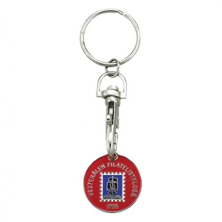 مفتاح عملة معدنية للسلة - حامل عملة مفاتيح